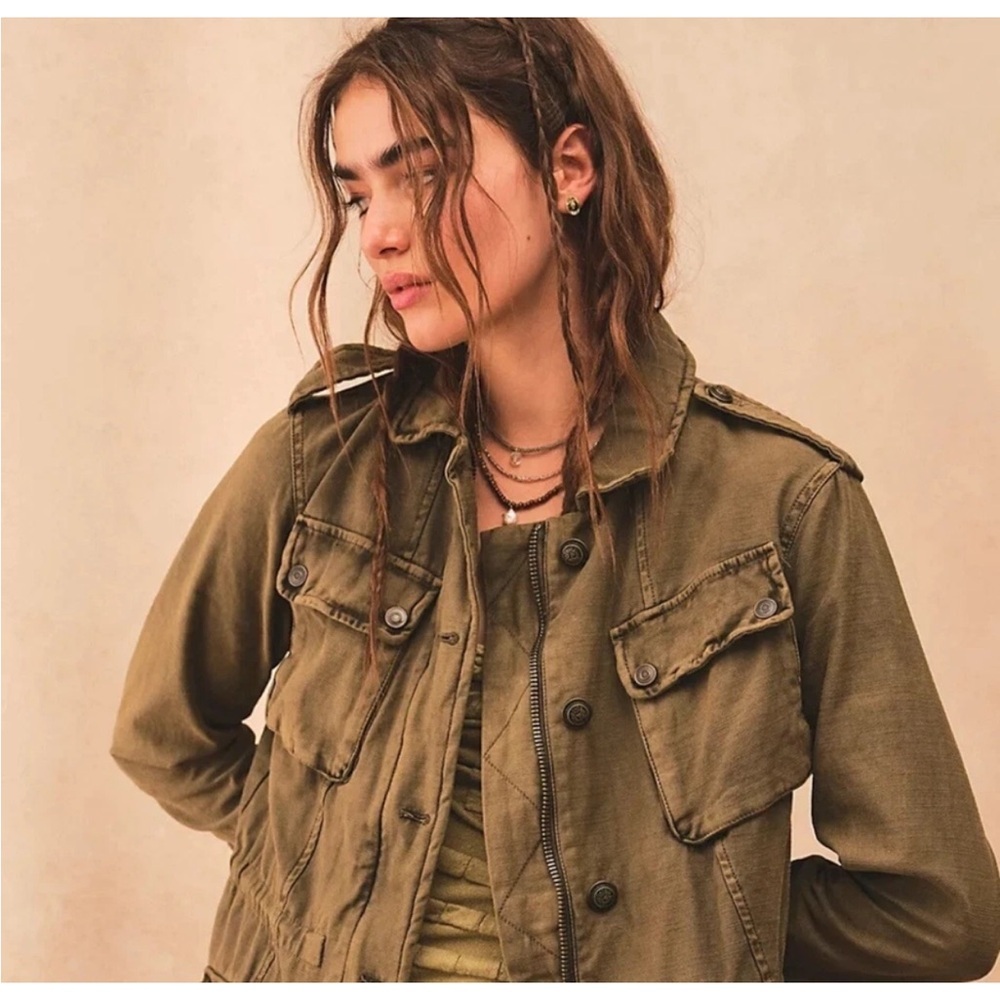 Free People Not Your Brother’s Military Utility Jacket - Picture 2 of 15